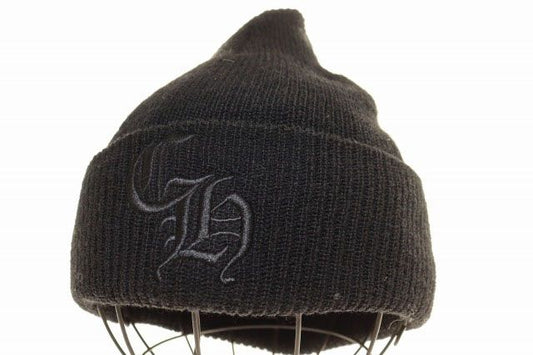 Chrome Hearts CH Logo Embroidery Beanie Black CH Knit Hat