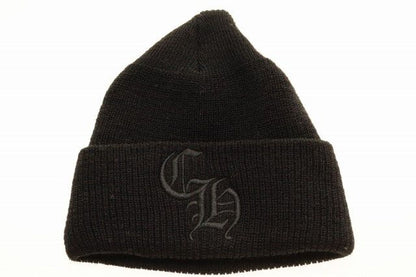 Chrome Hearts CH Logo Embroidery Beanie Black CH Knit Hat — view 6