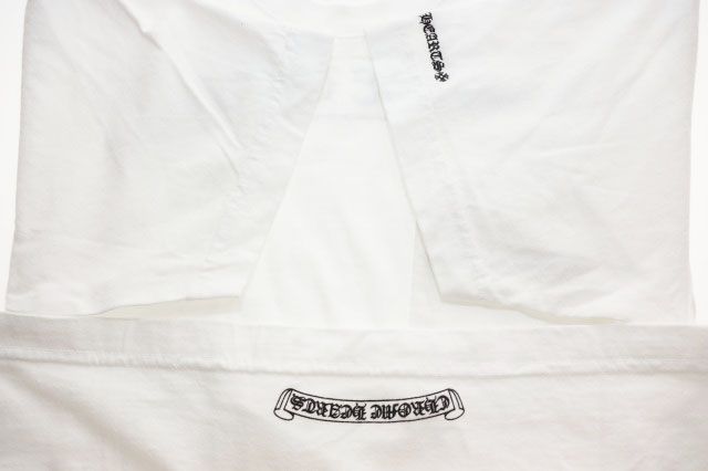 Chrome Hearts Scroll Label S Tee White S T-Shirt Short Sleeve — view 4