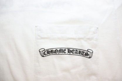 Chrome Hearts Scroll Label S Tee White S T-Shirt Short Sleeve — view 5