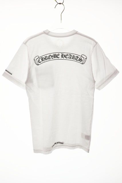 Chrome Hearts Scroll Label S Tee White S T-Shirt Short Sleeve — view 2