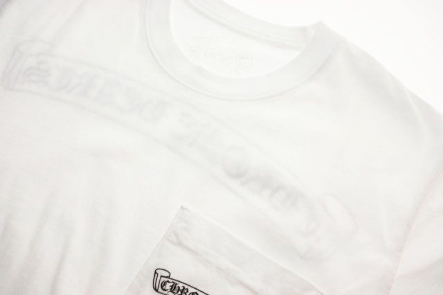 Chrome Hearts Scroll Label S Tee White S T-Shirt Short Sleeve — view 3