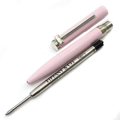Tiffany & Co T Ballpoint Pen Morganite Lacquer Sterling 925 Silver — view 9