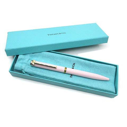 Tiffany & Co T Ballpoint Pen Morganite Lacquer Sterling 925 Silver — view 2