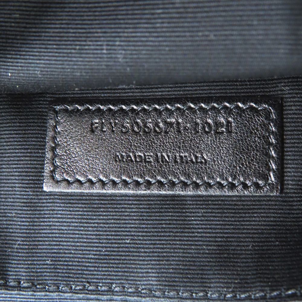 Saint Laurent Paris Leather Belt Bag Black — view 6