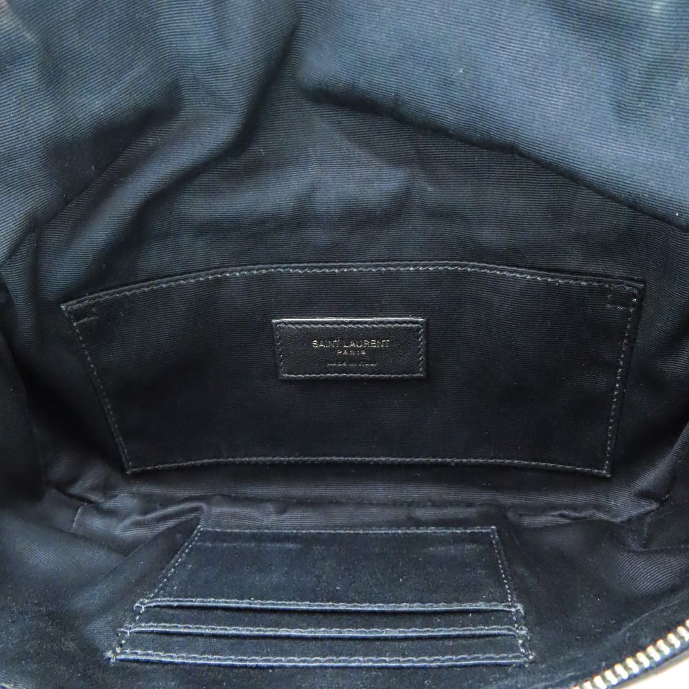 Saint Laurent Paris Leather Belt Bag Black — view 4