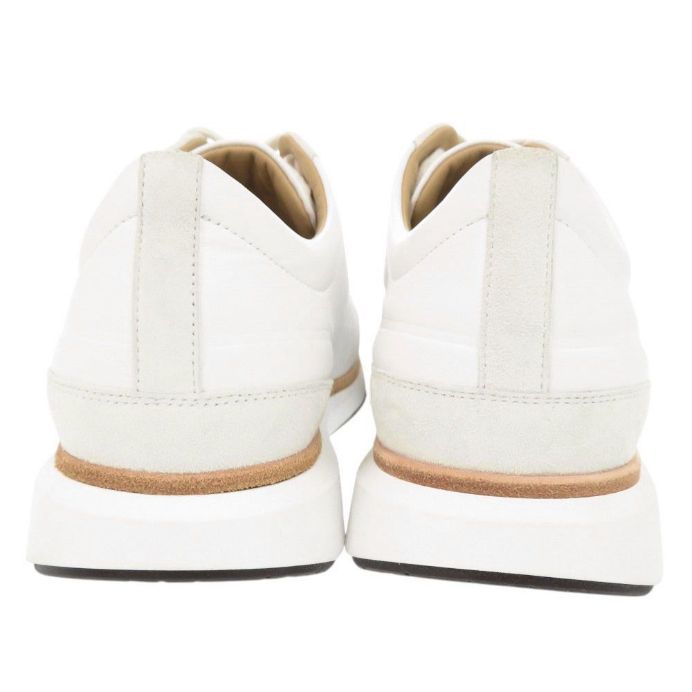 Hermes Easy 40.5 Calf Chevre Velois White Sneakers — view 4