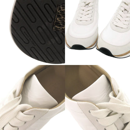 Hermes Easy 40.5 Calf Chevre Velois White Sneakers — view 7