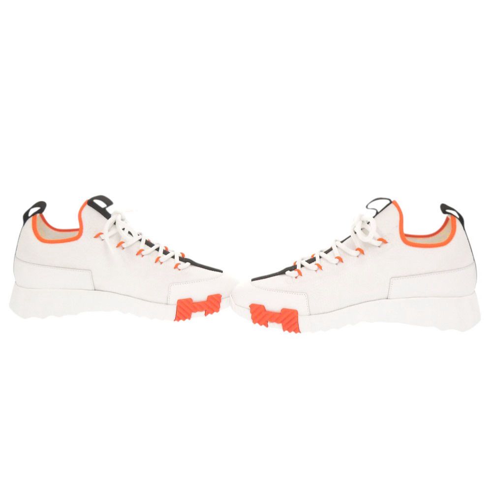 Hermes Lift 36.5 Calf Knit White Sneakers — view 7