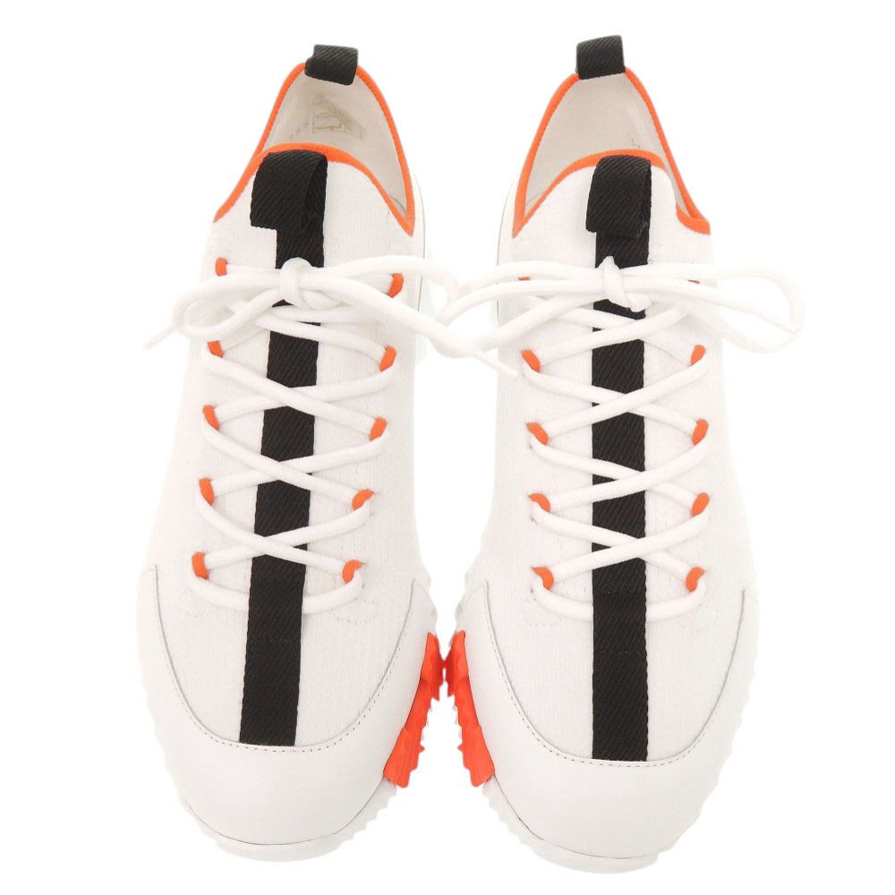 Hermes Lift 36.5 Calf Knit White Sneakers — view 3