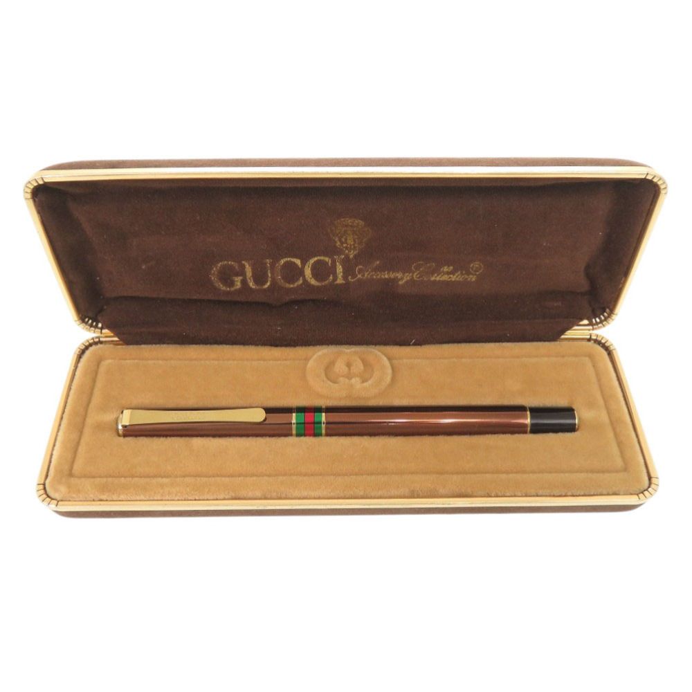 Gucci Vintage Sherry Line Brown Fountain Pen — view 2