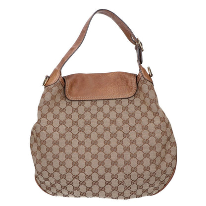 Gucci Horsebit GG Canvas Leather Hobo 2-Way Shoulder Bag — view 3