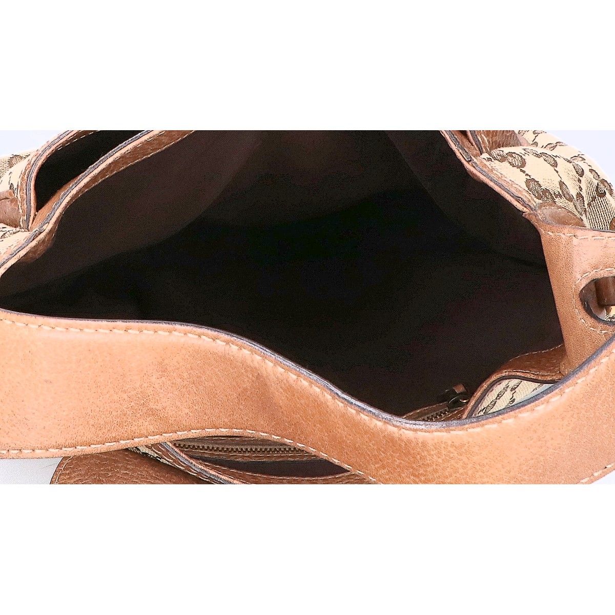 Gucci Horsebit GG Canvas Leather Hobo 2-Way Shoulder Bag — view 6