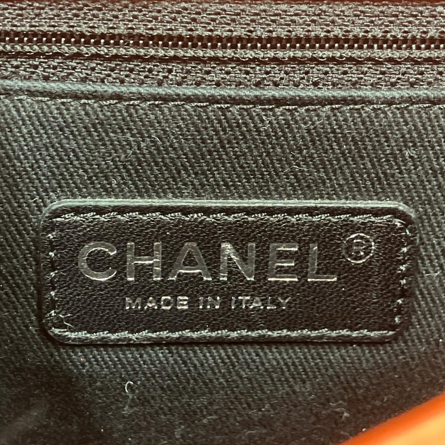 Chanel Orange Patent Leather Quilted Shoulder Bag — view 7