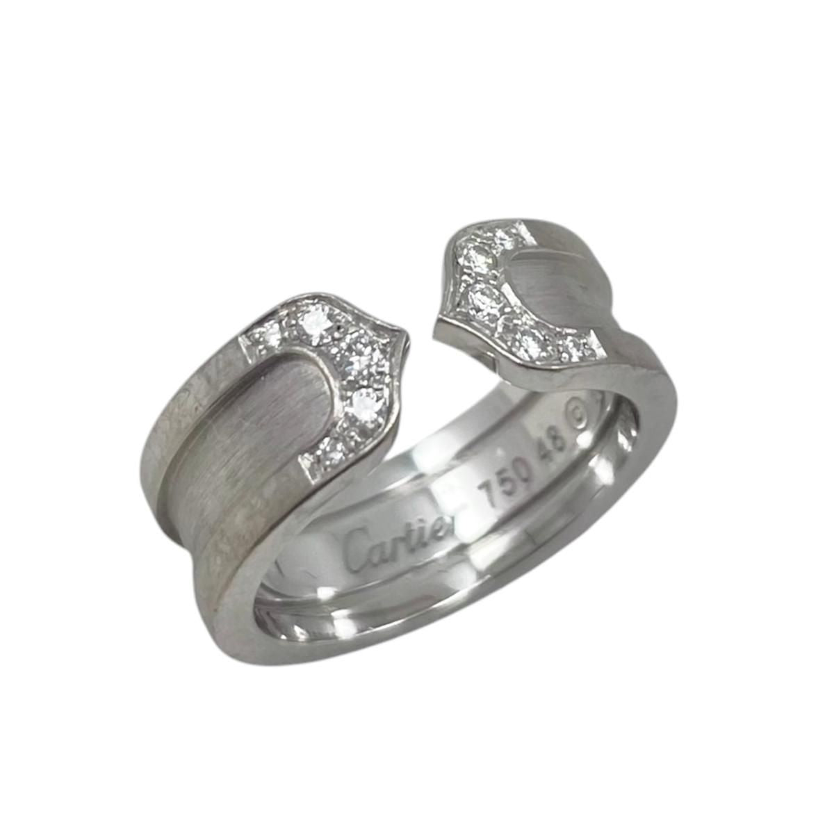 Cartier Ring C2 48 White Gold Diamond — view 5
