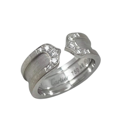 Cartier Ring C2 48 White Gold Diamond — view 5