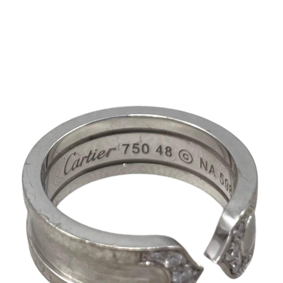 Cartier Ring C2 48 White Gold Diamond — view 7