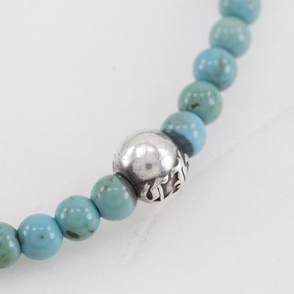 Chrome Hearts Turquoise 925 Sterling Silver Bracelet — view 6