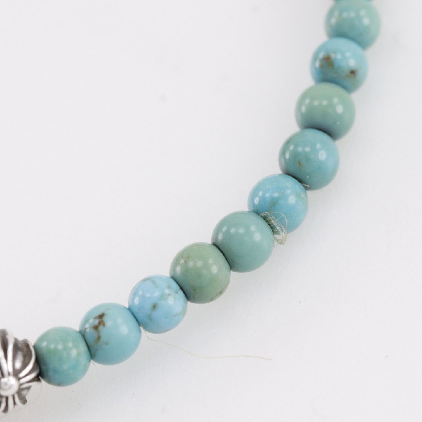 Chrome Hearts Turquoise 925 Sterling Silver Bracelet — view 5