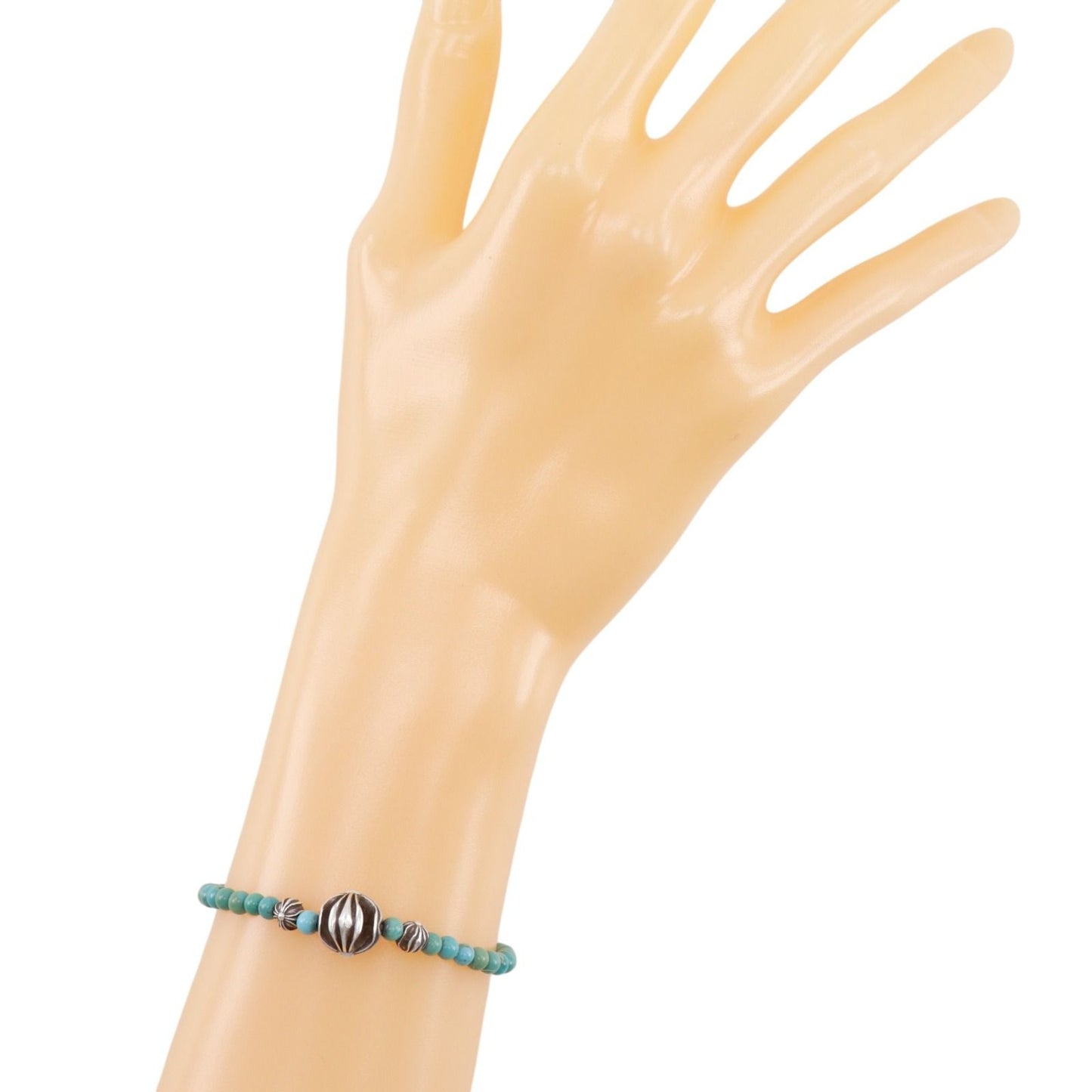 Chrome Hearts Turquoise 925 Sterling Silver Bracelet — view 2