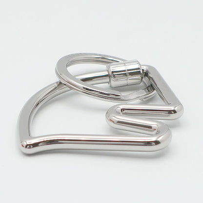 Hermes Ten Key Holder Cheval Key Sling Bag Charm Stainless Steel Silver Color — view 4