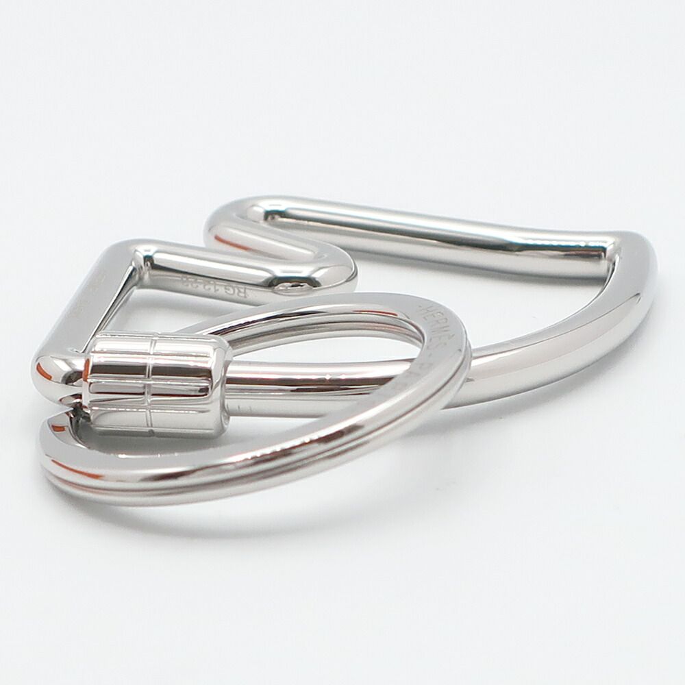 Hermes Ten Key Holder Cheval Key Sling Bag Charm Stainless Steel Silver Color — view 6
