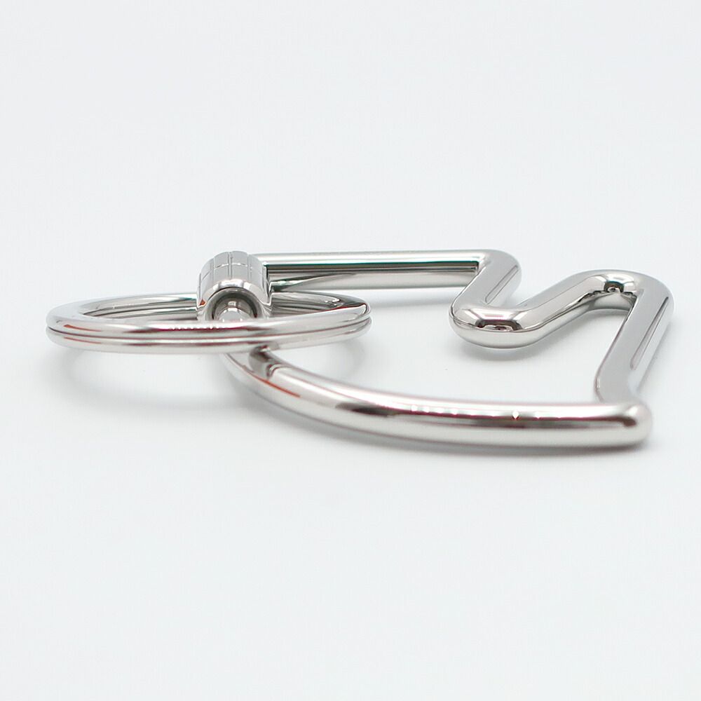 Hermes Ten Key Holder Cheval Key Sling Bag Charm Stainless Steel Silver Color — view 7