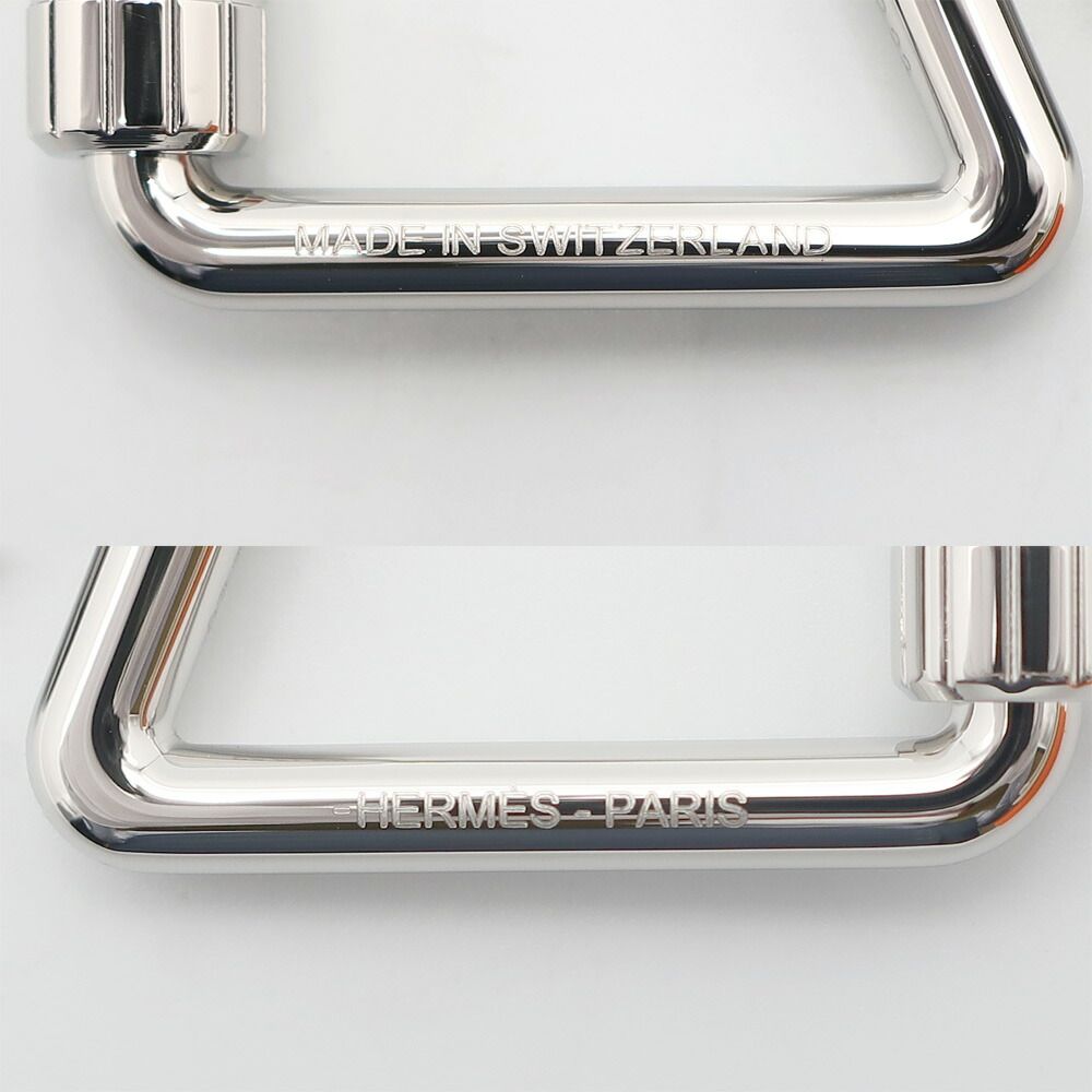 Hermes Ten Key Holder Cheval Key Sling Bag Charm Stainless Steel Silver Color — view 9