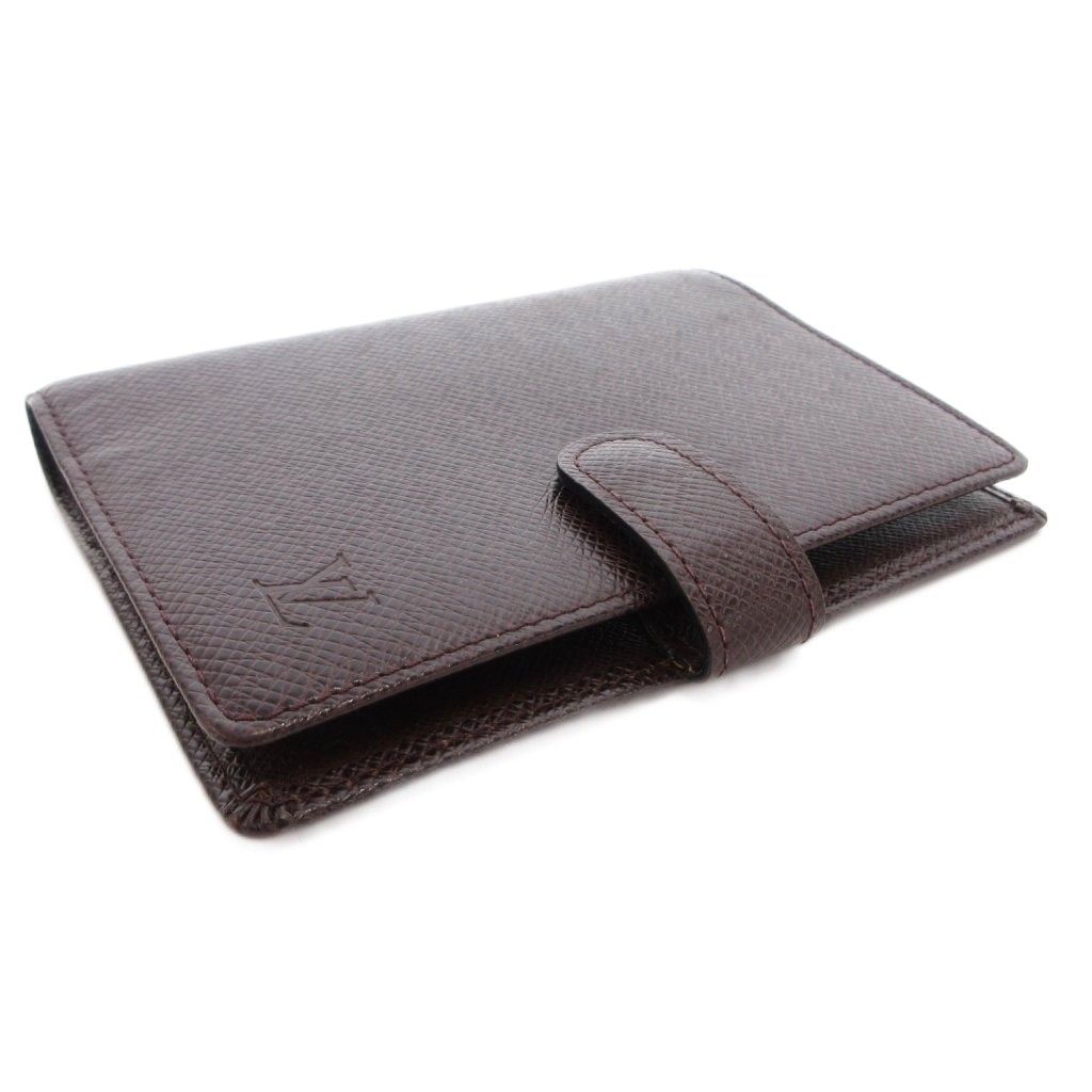 Louis Vuitton Taiga Agenda MM Notebook Cover Leather Brown — view 3