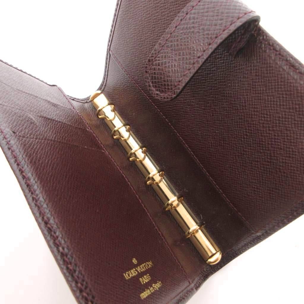 Louis Vuitton Taiga Agenda MM Notebook Cover Leather Brown — view 5