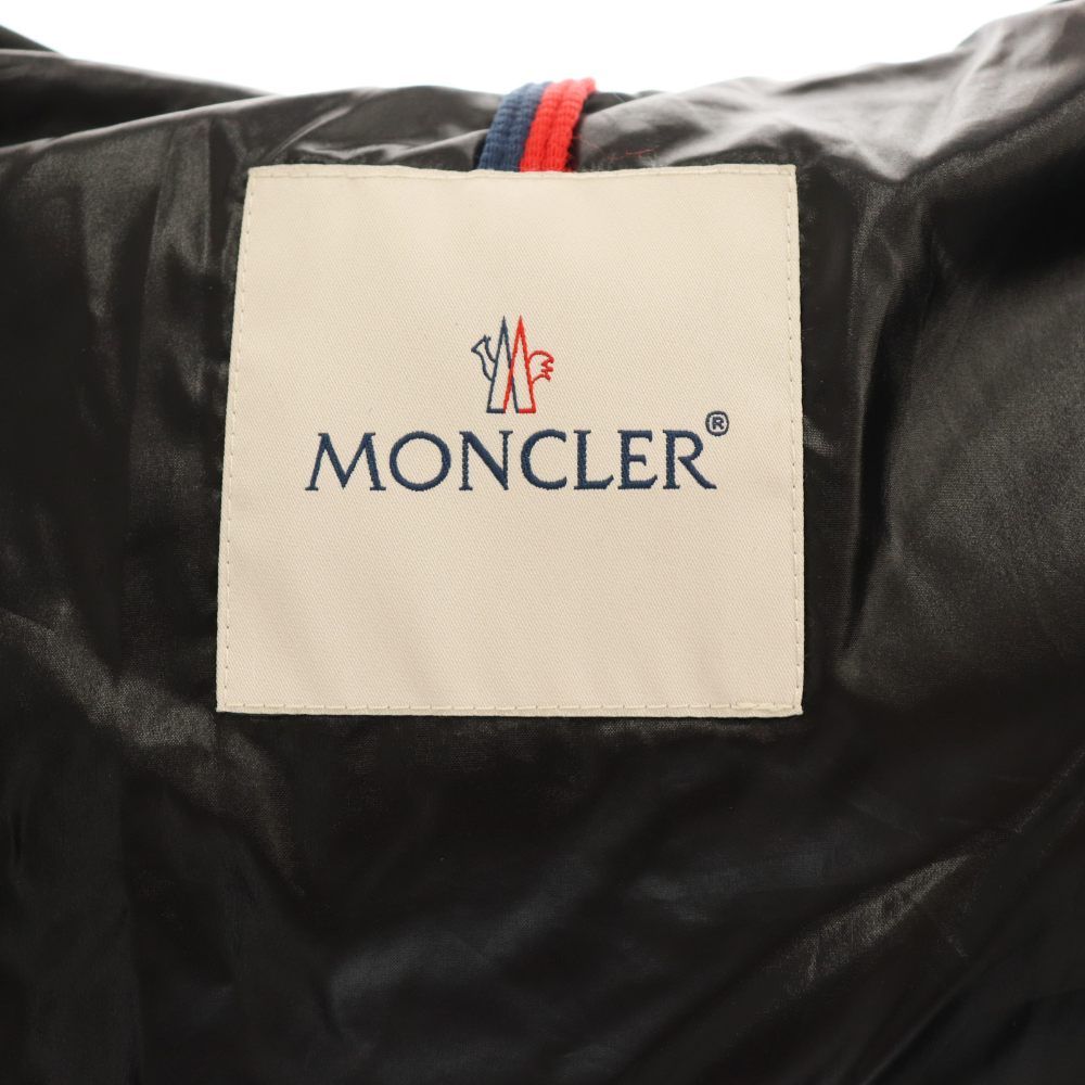 Moncler Taurua Down Jacket Logo Lame 8 Blue SY — view 7
