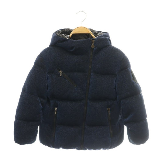 Moncler Taurua Down Jacket Logo Lame 8 Blue SY