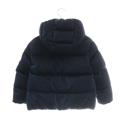 Moncler Taurua Down Jacket Logo Lame 8 Blue SY — view 2