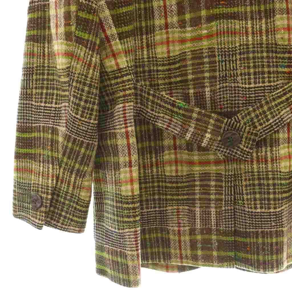 Saint Laurent Yves Tailored Jacket Nep Tweed 38 Brown Beige SY — view 5