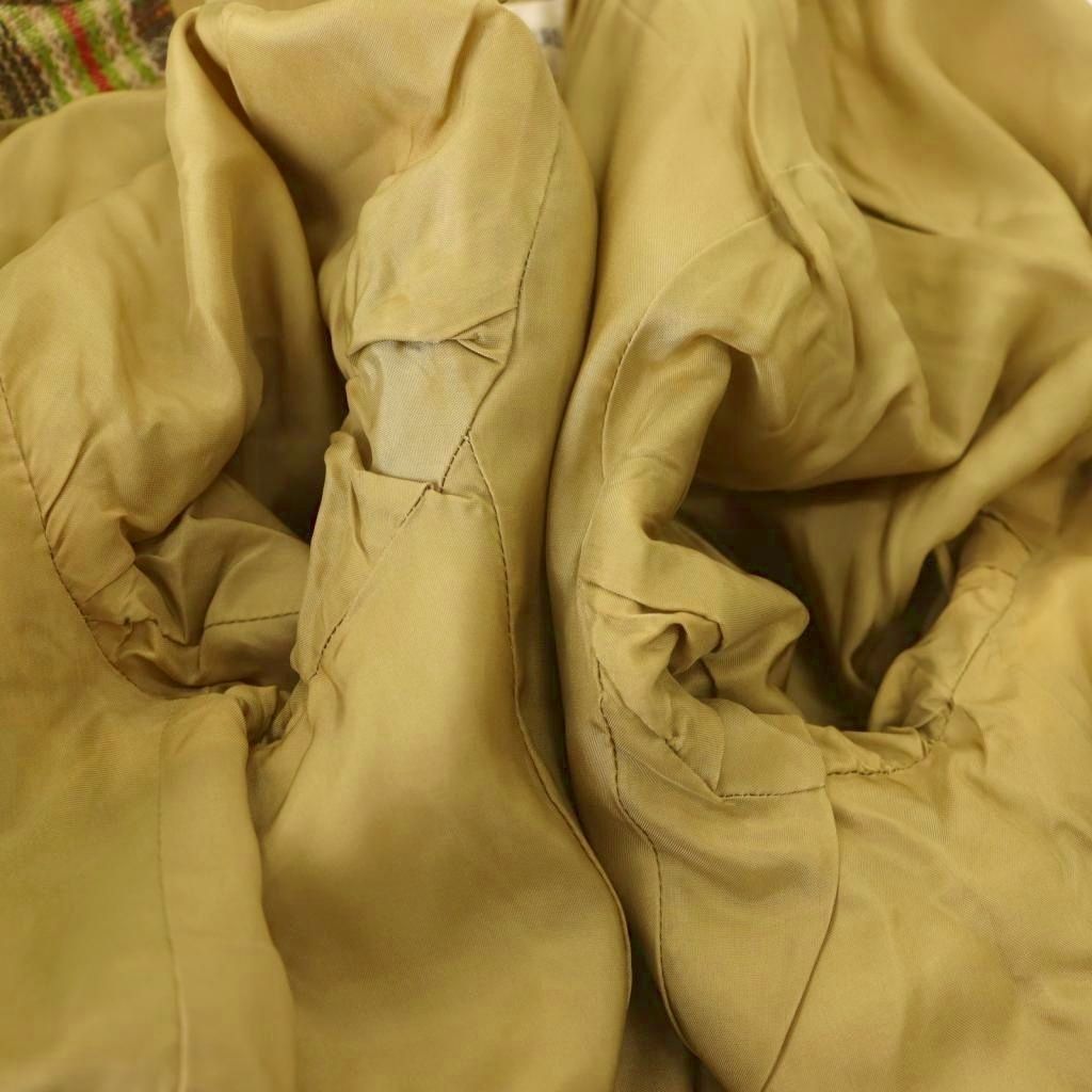 Saint Laurent Yves Tailored Jacket Nep Tweed 38 Brown Beige SY — view 7