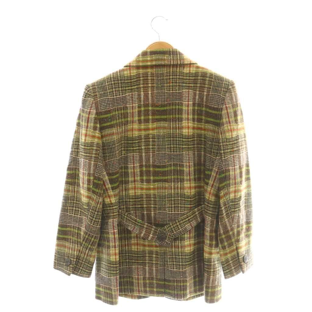 Saint Laurent Yves Tailored Jacket Nep Tweed 38 Brown Beige SY — view 2