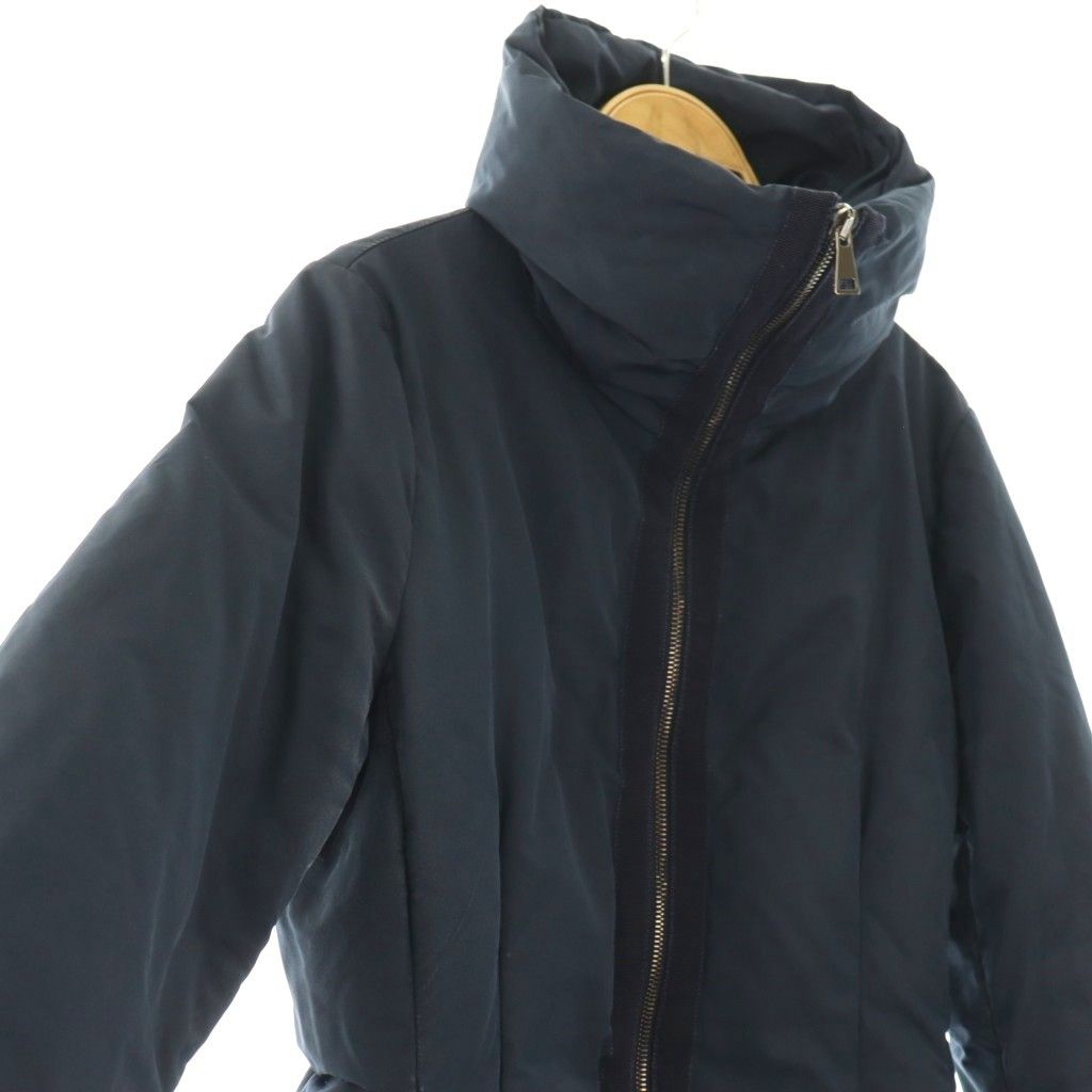 Moncler Alnus Down Jacket Coat Zip Up 0 Navy — view 3