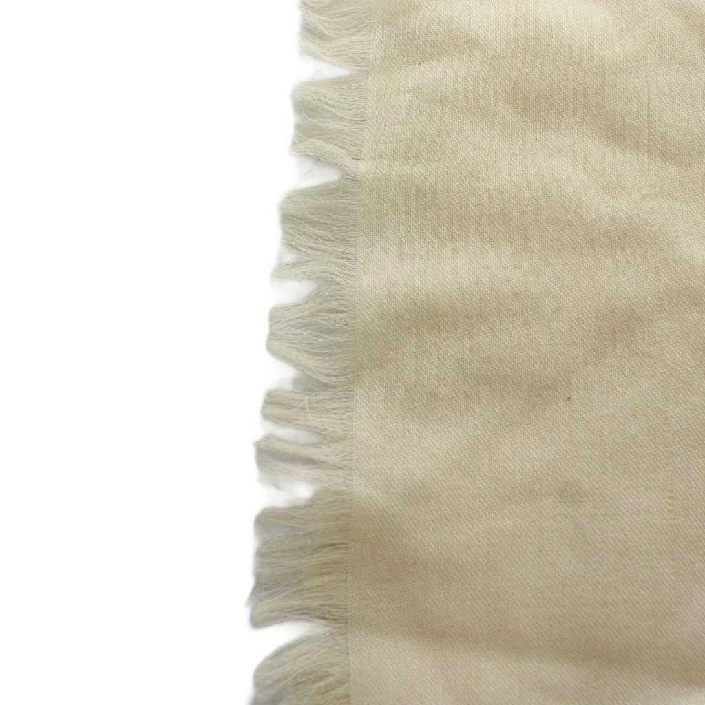 Gucci GG Pattern Shawl Fringe Wool Silk Blend White Scarf — view 5