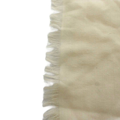 Gucci GG Pattern Shawl Fringe Wool Silk Blend White Scarf — view 5
