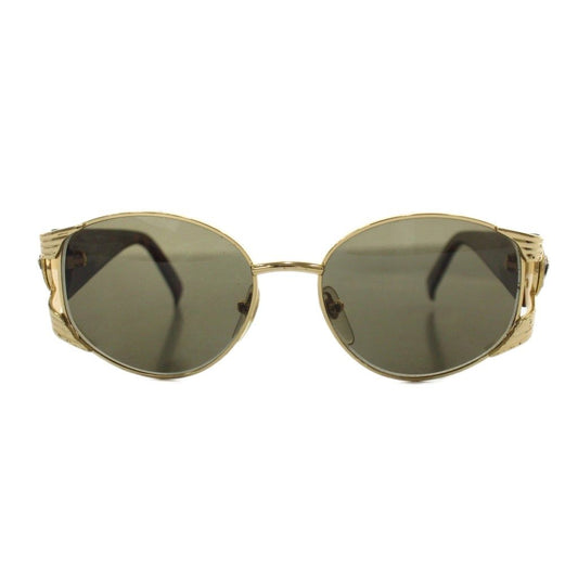 Versace Gianni Sunglasses Medusa Logo Gold Color Brown Eyewear