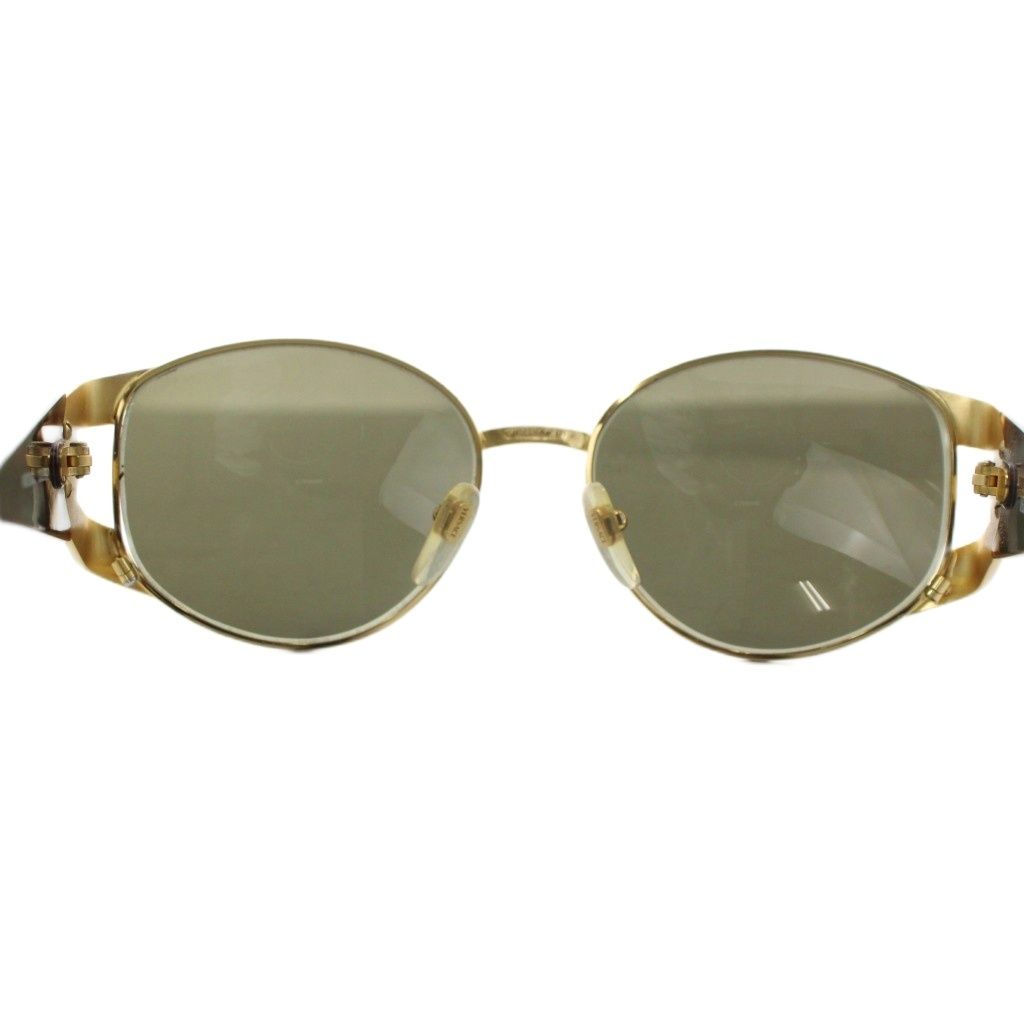 Versace Gianni Sunglasses Medusa Logo Gold Color Brown Eyewear — view 4
