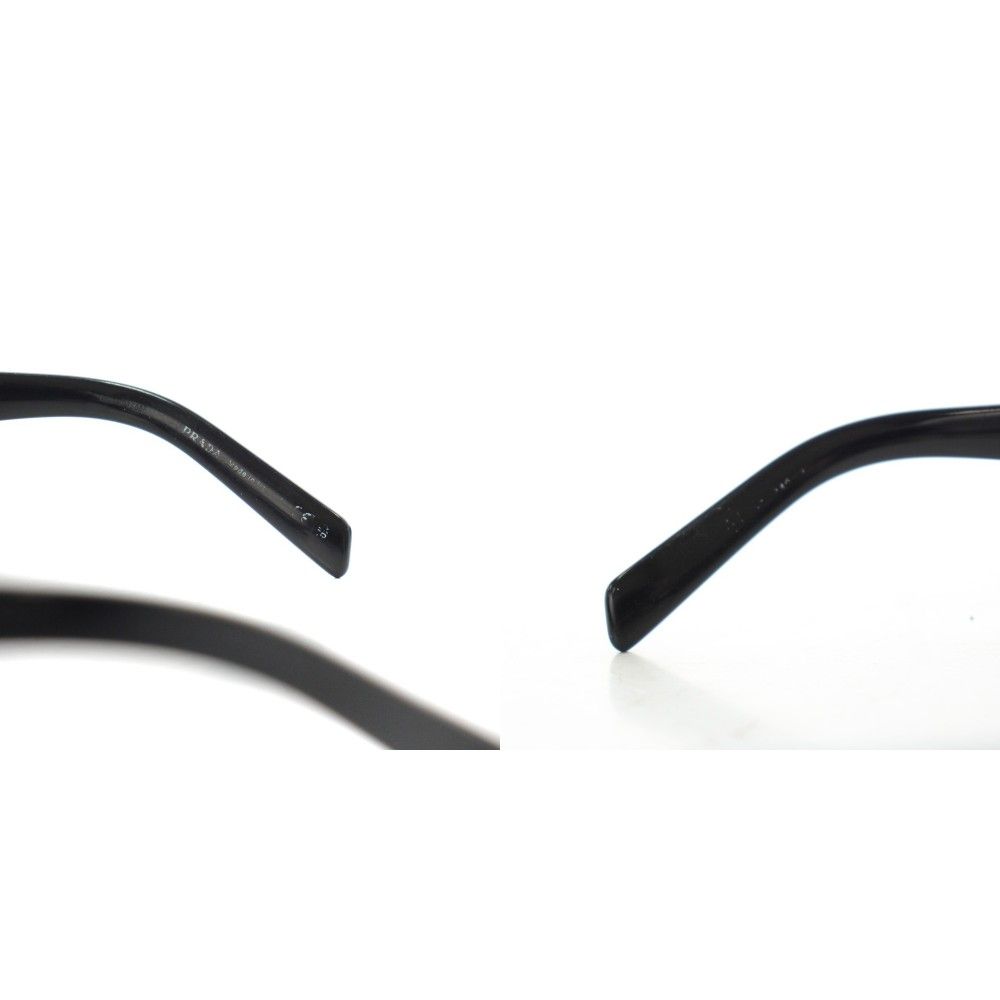 Prada Triangle Logo Plate Sunglasses Black Eyewear — view 8