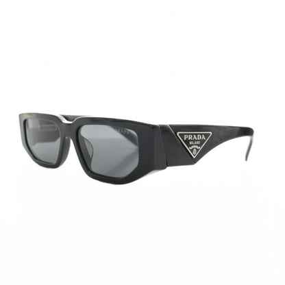 Prada Triangle Logo Plate Sunglasses Black Eyewear — view 2