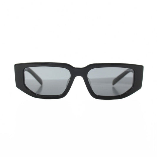 Prada Triangle Logo Plate Sunglasses Black Eyewear