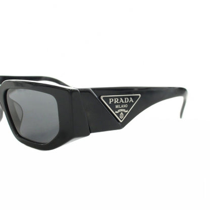 Prada Triangle Logo Plate Sunglasses Black Eyewear — view 5