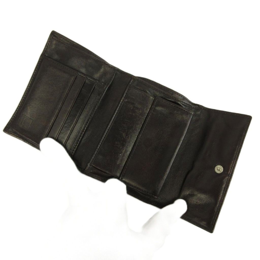 Fendi Wallet Bifold Canvas Leather Zucca Pattern Brown — view 3