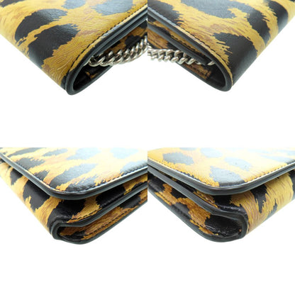 Balenciaga Chain Shoulder Bag Leopard Leather — view 4
