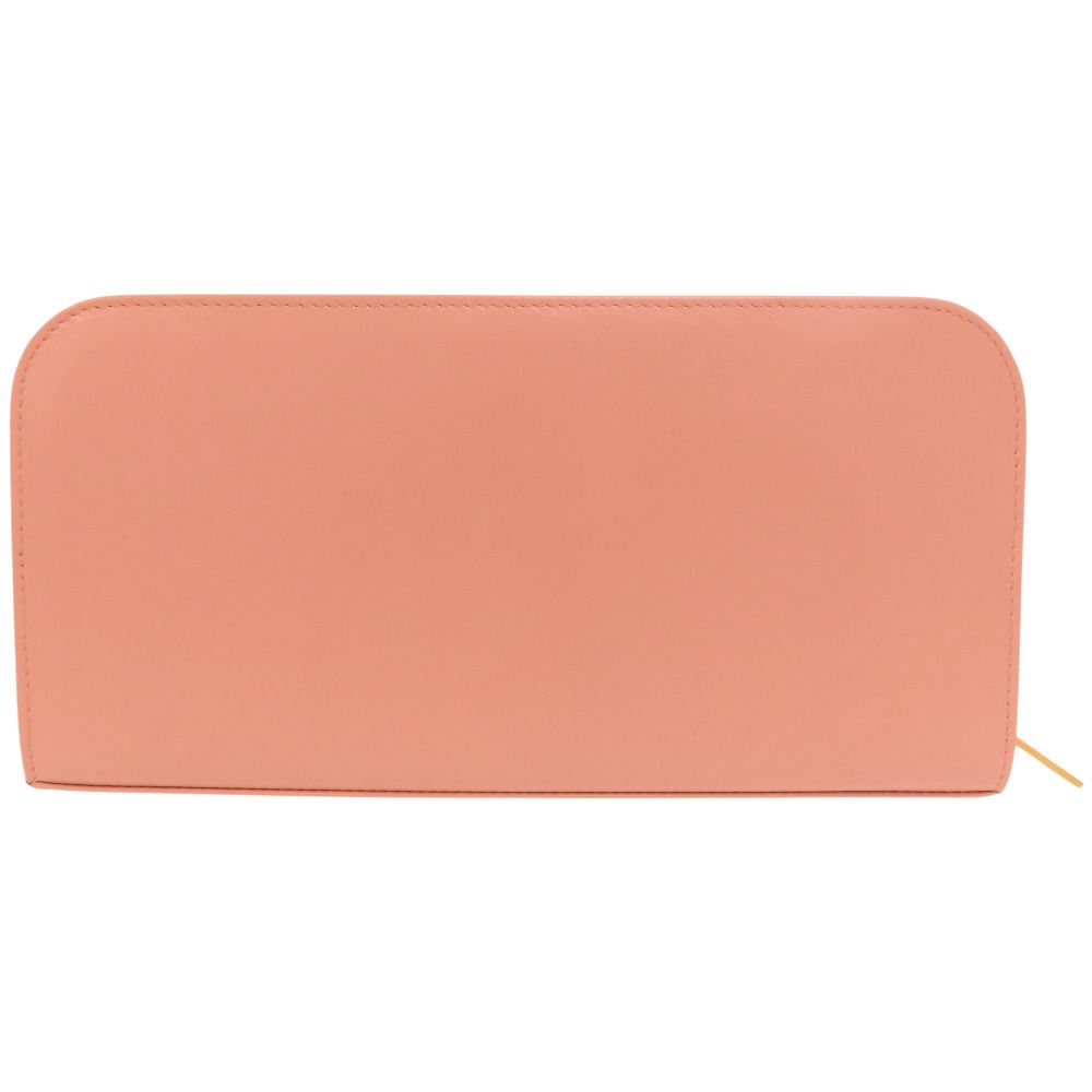 Saint Laurent Paris Zip Around Wallet Calf Salmon Pink — view 3