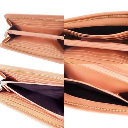 Saint Laurent Paris Zip Around Wallet Calf Salmon Pink — view 5