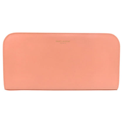 Saint Laurent Paris Zip Around Wallet Calf Salmon Pink